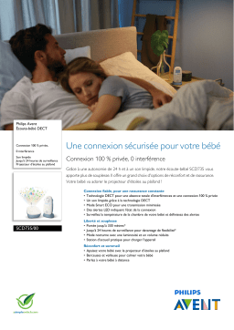 Philips Avent SCD735/00 Babyphone Product fiche