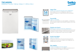 Beko TSE1403FN Réfrigérateur top Product fiche