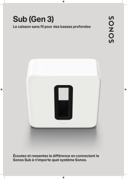 Sonos Sub (Gen3) White Caisson de basse Product fiche