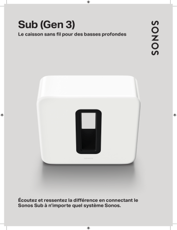 Product information | Sonos Sub (Gen3) White Caisson de basse Product fiche | Fixfr