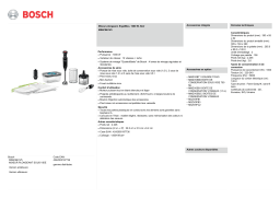 Bosch MS6CB61V5 ErgoMixx Mixeur Product fiche