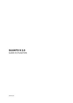 Suunto 9 G1 BARO WHITE Montre sport Owner's Manual