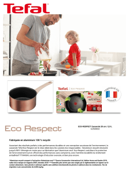 Tefal Eco Respect 20 cm - 2.9L - G2543002 Casserole Product fiche