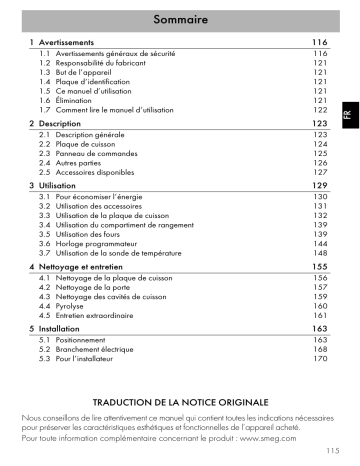 Manuel du propriétaire | Smeg C92IPX9 Piano de cuisson induction Owner's Manual | Fixfr