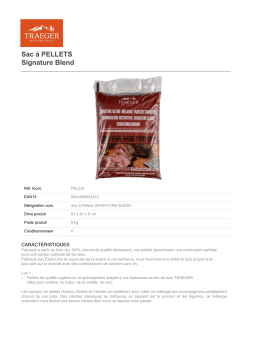 Traeger PELLET SIGNATURE BLEND - 9 KG Pellet Product fiche