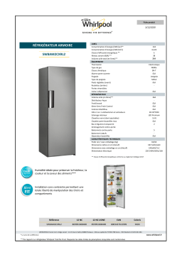 Whirlpool SW8AM2CXRL2 Réfrigérateur 1 porte Product fiche