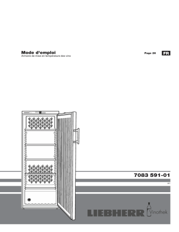 Manuel du propriétaire | Liebherr WTR4211 Cave à vin de service Owner's Manual | Fixfr