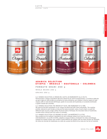 Café grains Ethiopie 250g | Product information | Illy Boite 250g Espresso grains Brésil Café en grain Manuel utilisateur | Fixfr