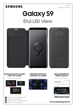 Samsung S9 LED View Cover noir Etui Product fiche