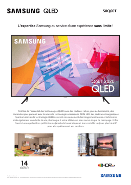 Samsung QE50Q60T 2020 TV QLED Product fiche