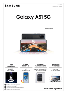 Samsung Galaxy A51 Rose 5G Smartphone Product fiche