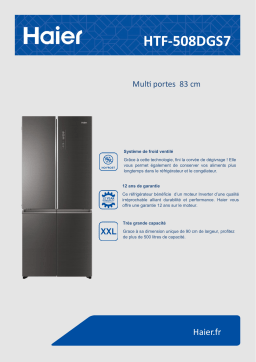 Haier HTF-508DGS7 Réfrigérateur multi portes Product fiche