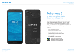 Fairphone pour Smarphone 3 Câble USB C Product fiche