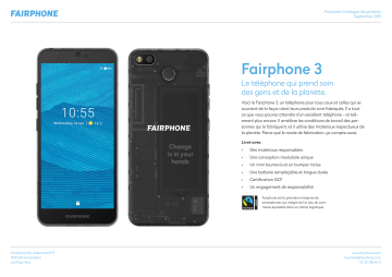 3 Noir | Product information | Fairphone pour Smarphone 3 Câble USB C Product fiche | Fixfr