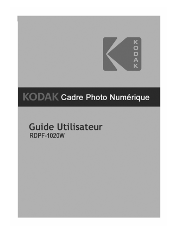 Manuel du propriétaire | Kodak 10' cadre noir Cadre photo numérique Owner's Manual | Fixfr