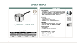 Lagostina Opéra Triply 18cm Casserole Product fiche