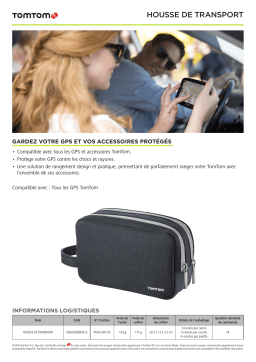 Tomtom de transport universelle Housse Product fiche