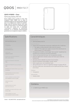 Qdos Samsung A42 5G transparent Coque Product fiche
