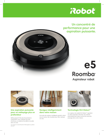 Product information | Irobot ROOMBA E5 152 Aspirateur robot Product fiche | Fixfr