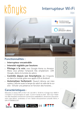 Konyks INTERI ENCASTRABLE WIFI Interrupteur connecté Product fiche