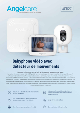 Angelcare AC527 avec détecteur de mouvements Babyphone Product fiche