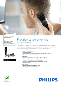 Philips HC7460/15 Tondeuse cheveux Product fiche