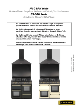 Leisure CREDENCE S100K Crédence Product fiche