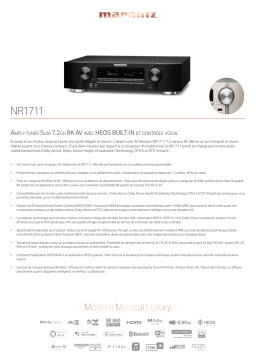 Marantz NR1711 Silver Ampli Home Cinema Product fiche