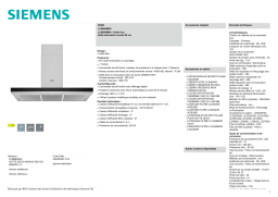 Siemens LC96BHM50 IQ300 Hotte décorative murale Product fiche