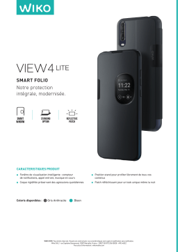 Wiko View 4 Lite Smart gris Etui Product fiche