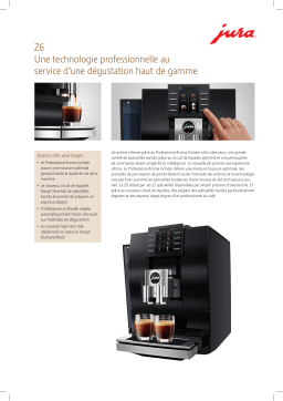 Jura Z6 Diamond Black Expresso Broyeur Product fiche