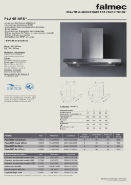 Falmec PLANE 1430 NRS Hotte décorative murale Manuel utilisateur