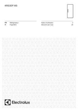 Electrolux KRS3DF18S Réfrigérateur 1 porte encastrable Manuel du propriétaire