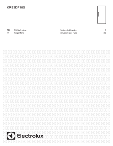 Owner's manual | Electrolux KRS3DF18S Réfrigérateur 1 porte encastrable Manuel du propriétaire | Fixfr