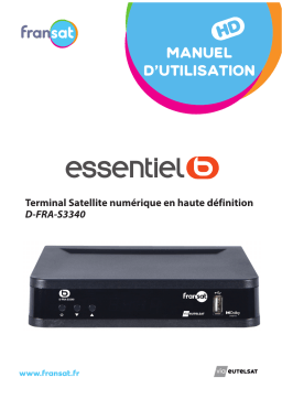 Essentielb DFRA-S3340 Décodeur TNT Owner's Manual