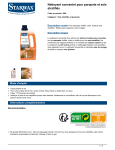 Starwax Doux concentr&eacute; parquet et sols stratifi&eacute; Nettoyant Product fiche