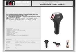 TNB 4 USB 8A - noir Chargeur allume-cigare Product fiche