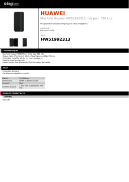 Huawei P20 Lite noir Etui Product fiche