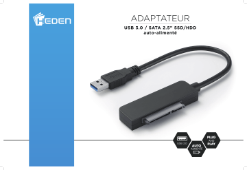 Product information | Heden USB3.0 HDD/SSD 2.5'' SATA Noir Adaptateur SATA Product fiche | Fixfr