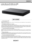 Sony UBP-X800M2 Lecteur Blu-ray 4K | AI Chat &amp; PDF
