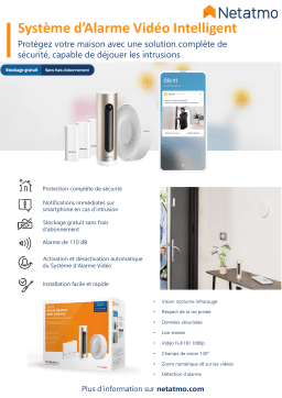 Netatmo Je sécurise ma maison "Welcome" Pack sécurité Product fiche