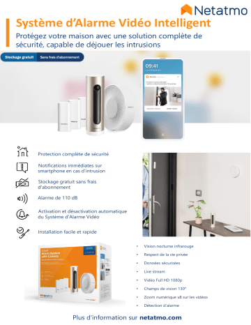 Product information | Netatmo Je sécurise ma maison 