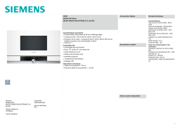 Siemens BF634LGW1 IQ700 Micro ondes encastrable Product fiche