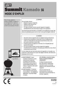 Weber SUMMIT KAMADO CENTER S6 Barbecue charbon Owner's Manual