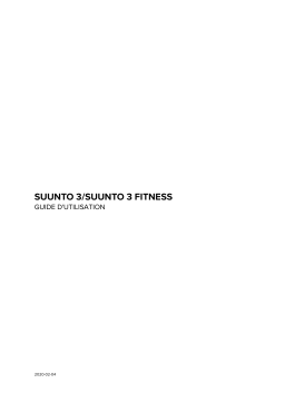 Suunto 3 GRANITE RED Montre sport Owner's Manual