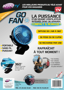 Best Of Tv ARCTIC30 (VENTILATEUR GO FAN) Ventilateur Product fiche