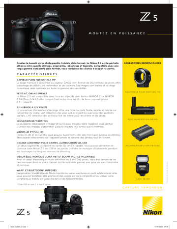 Product information | Nikon Z5 + 24-50mm Appareil photo Hybride Manuel utilisateur | Fixfr