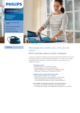 Philips GC7846/80 PerfectCare Compact Centrale vapeur Product fiche