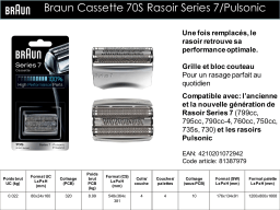 Braun 70S / Series 7 Pulsonic Tête de rasoir Product fiche