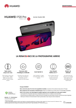 Huawei P20 Pro Noir Smartphone Product fiche